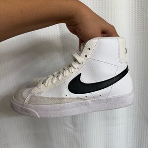 Nike Blazer Mid 77 Vintage White and Black High-Tops